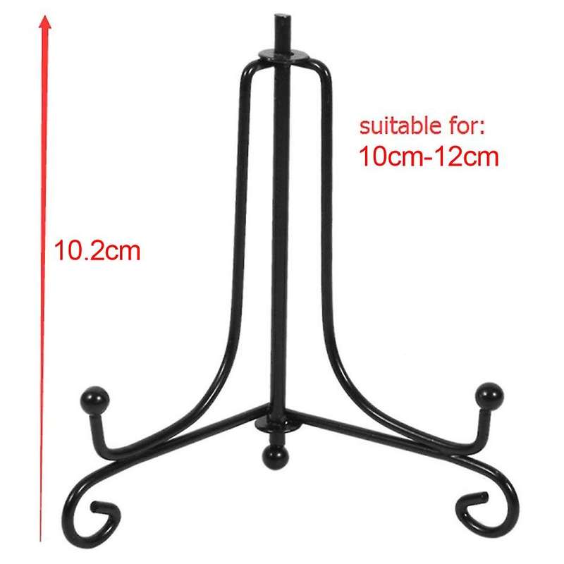 (4 pack)Iron Display Stand, Easel Plate Display Photo Holder Stand, Displays Picture Frames, Cookboo