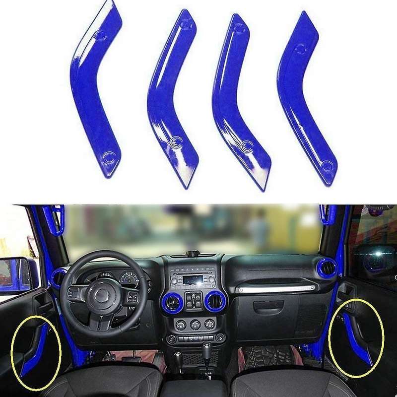 (Blue 21PCs) Car Decoration Steering Wheel Center Console Air Outlet Trim for JK JKU Accessories 201