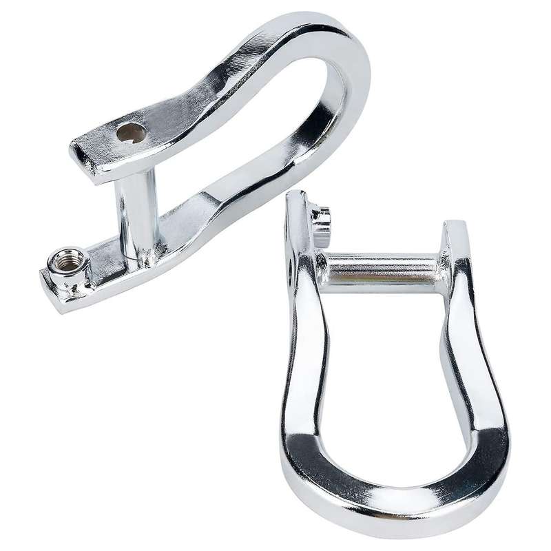 (2Pcs,Silver) Front Bumper Auto Parts Tow Hook Shackles for 1500 2007-2018 84192871