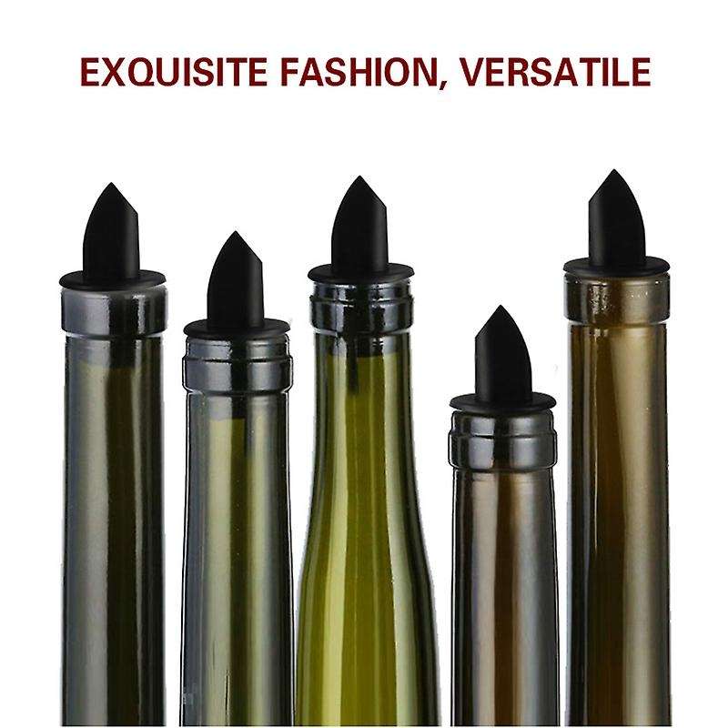 (pack Of 3) Fancy Spout Silicone Stopper Wine Pourer Bar Utensils