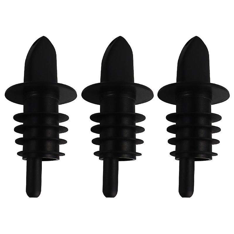 (pack Of 3) Fancy Spout Silicone Stopper Wine Pourer Bar Utensils