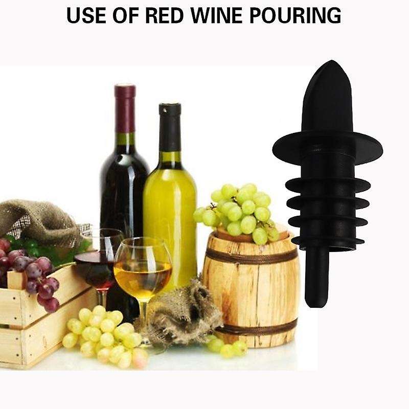 (pack Of 3) Fancy Spout Silicone Stopper Wine Pourer Bar Utensils