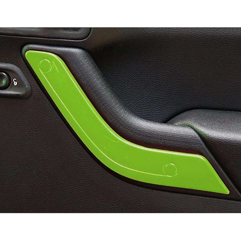 (Green 18Pcs) Car Decoration Steering Wheel & Center Console Air Outlet Trim for Wrangler JK JKU 201