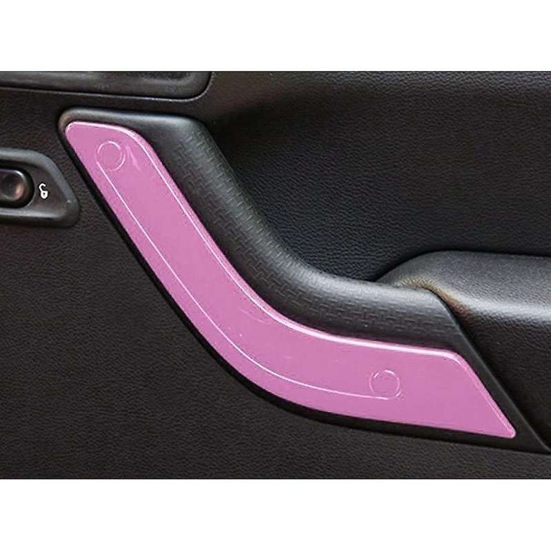 (PINK 12PCS) Car Decoration Steering Wheel & Center Console Air Outlet Trim for JK JKU 2011-18