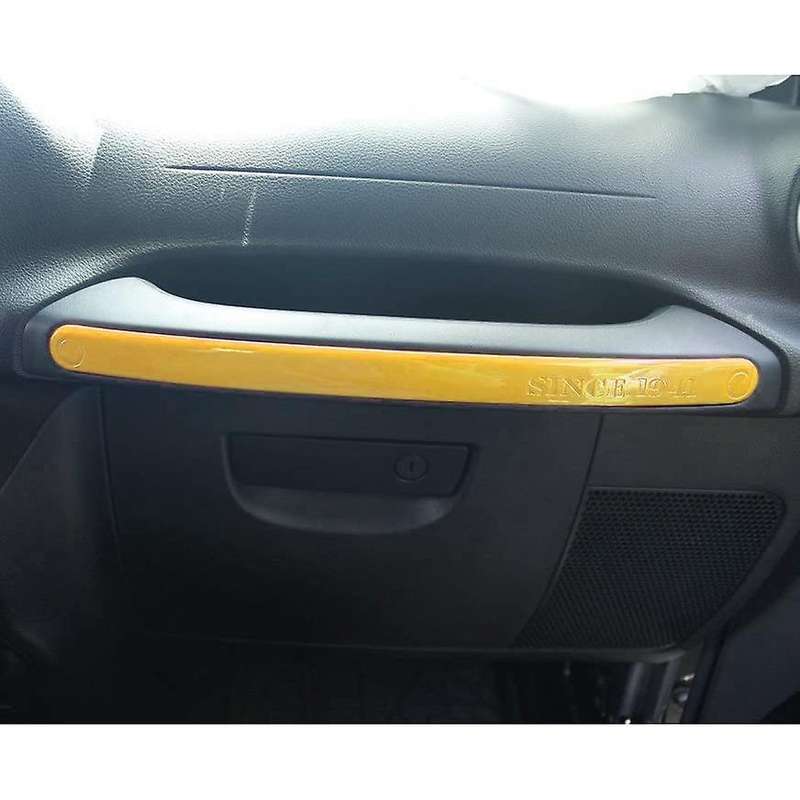 (Yellow 18PCs) Car Decoration Steering Wheel & Center Console Air Outlet Trim for Wrangler JK JKU 20