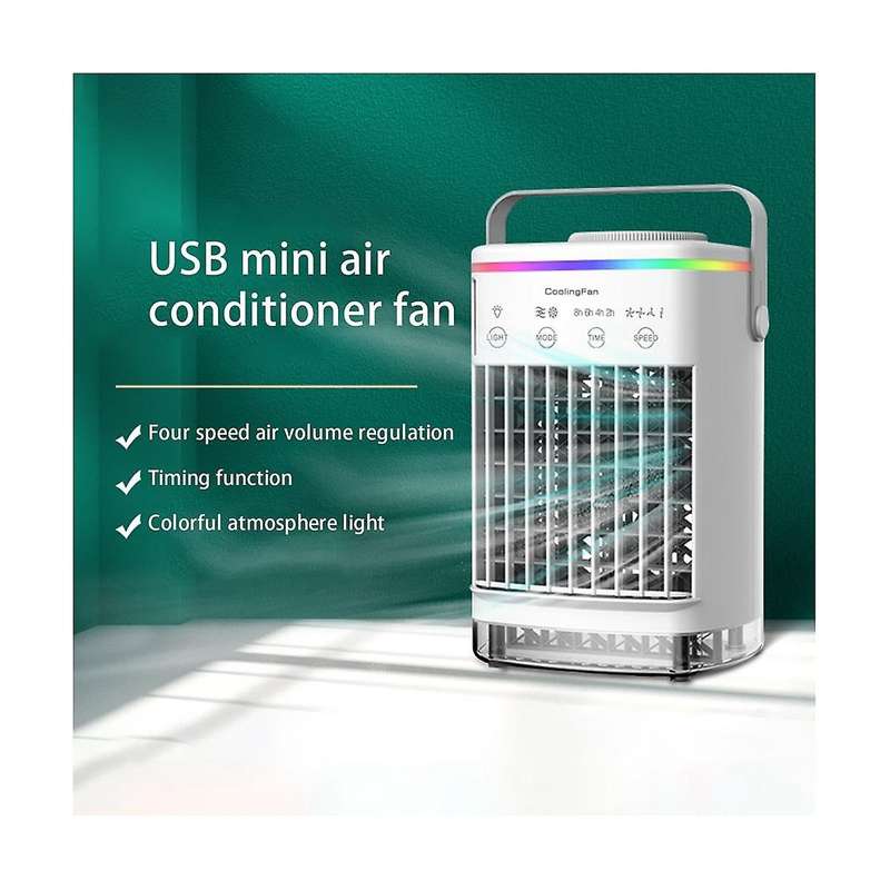 , Cooling Fan Mobile Mini Cold Air Conditioner Portable Evaporative Mini Usb Desktop Humidifier