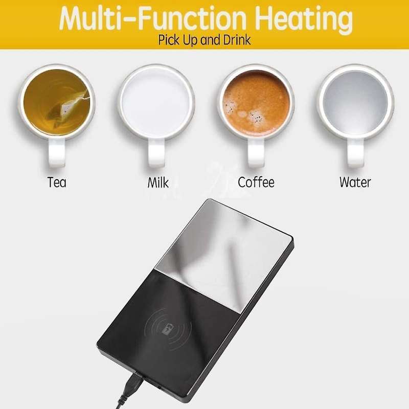 , Electric Coffee Cup Warmer, Constant Temperature, Heating Mug Cup Warmer Set for Home Office