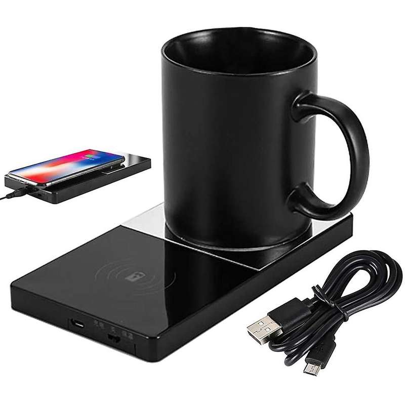 , Electric Coffee Cup Warmer, Constant Temperature, Heating Mug Cup Warmer Set for Home Office