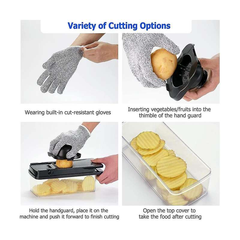 , Pro Onion Chopper, 11-in-1 Slicer Professional Food Chopper Multifunctional