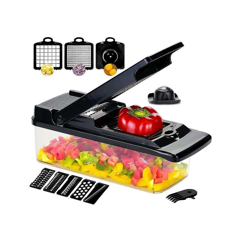 , Pro Onion Chopper, 11-in-1 Slicer Professional Food Chopper Multifunctional