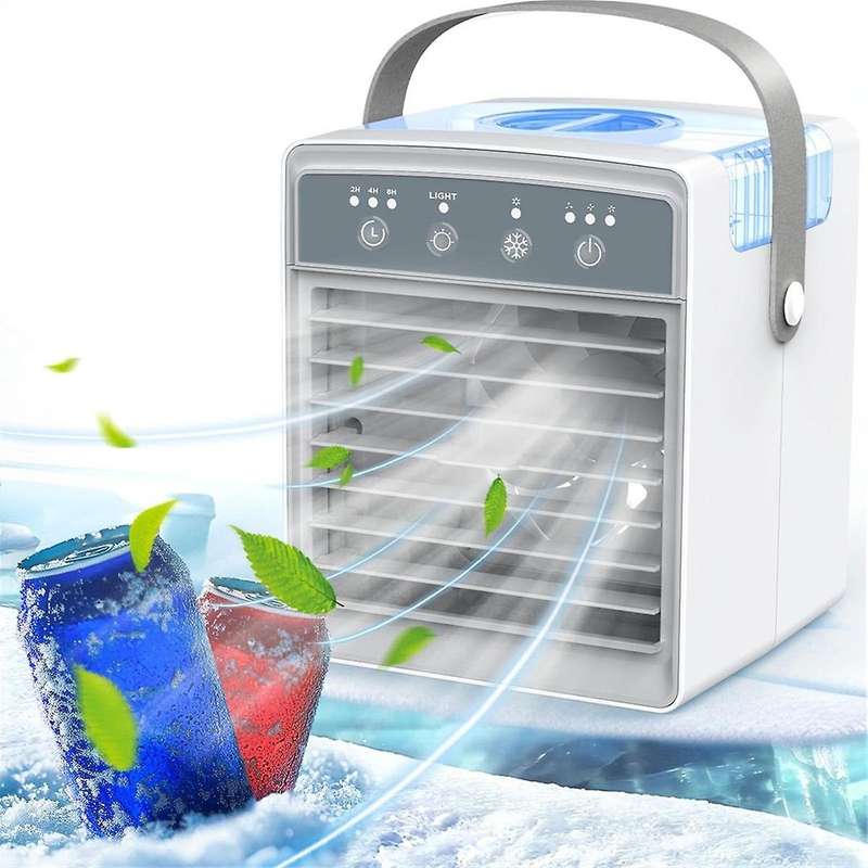 , USB Personal Mini Air Conditioner , Evaporative Air Cooler with Misting, for Room, Tent,Car