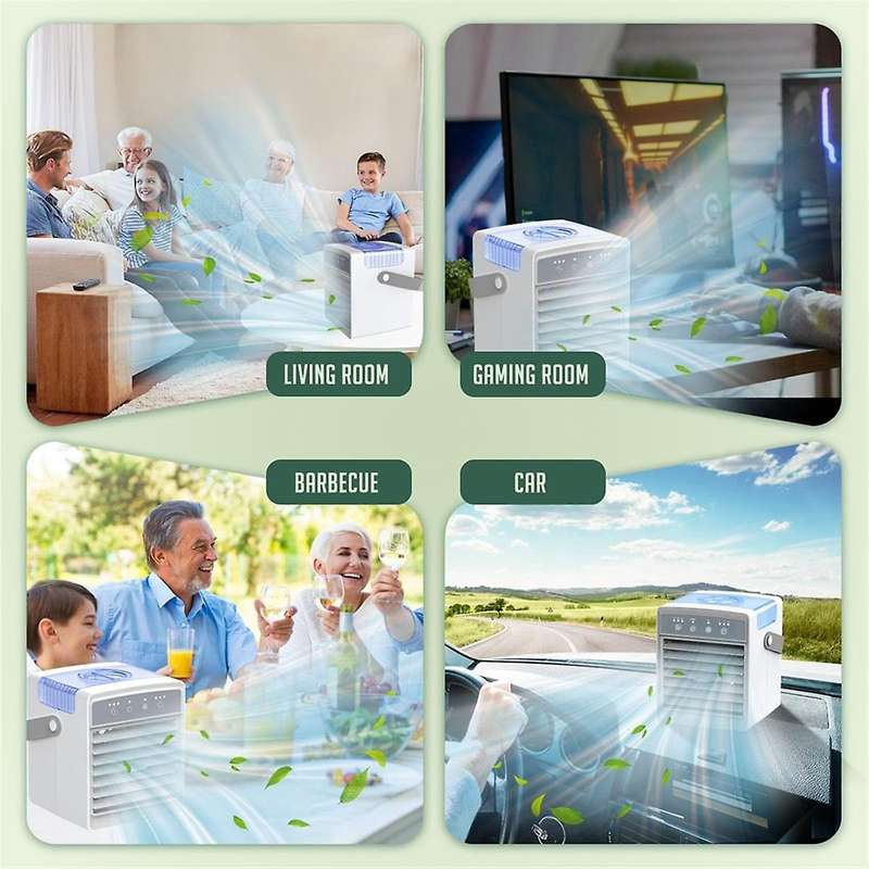 , USB Personal Mini Air Conditioner , Evaporative Air Cooler with Misting, for Room, Tent,Car