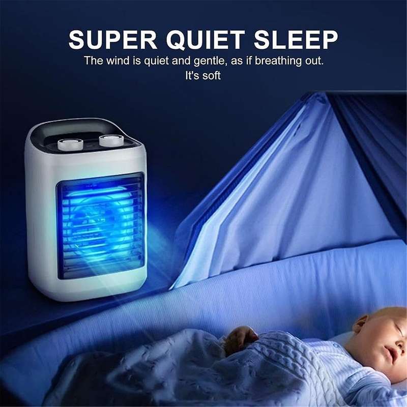 ,Personal Evaporative Air Cooler Mini Desktop Cooling Fan for Room/Office