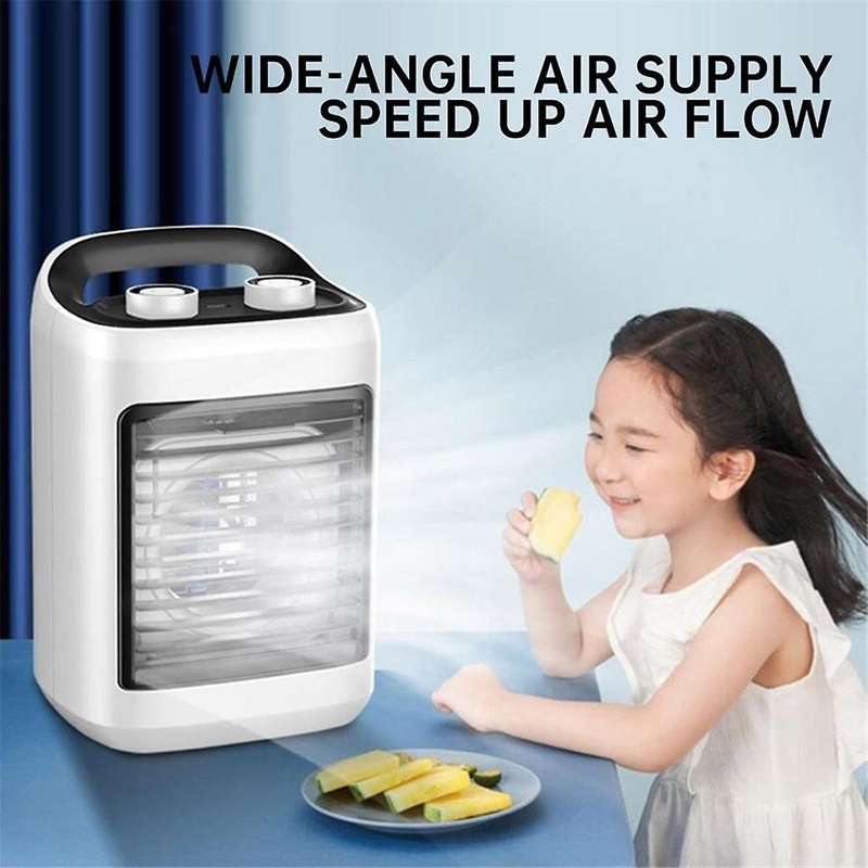 ,Personal Evaporative Air Cooler Mini Desktop Cooling Fan for Room/Office