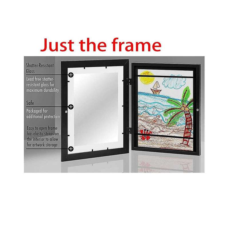 [2-pack] Kids Art Frame Kids Art Frames Front Opening Kids Artwork A4 Picture Frames Changeable Art