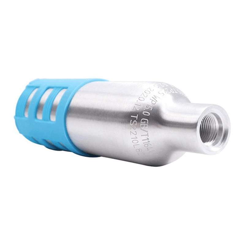 0.2L Black Soda Maker Refillable Soda Spare Reusable CO2 Cylinder Accessory for Soda Machines