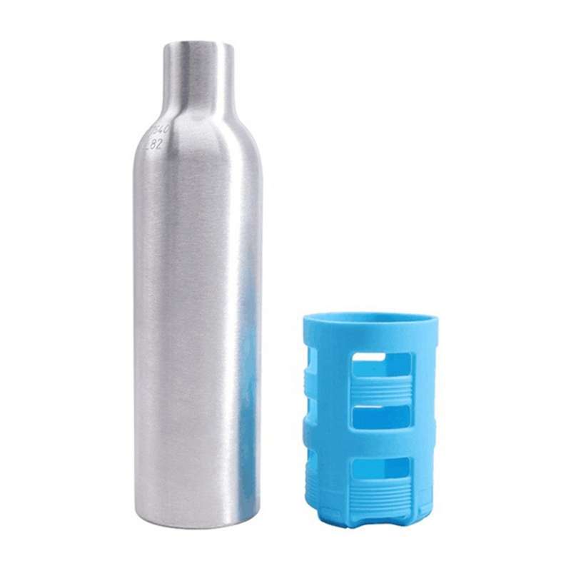 0.2L Black Soda Maker Refillable Soda Spare Reusable CO2 Cylinder Accessory for Soda Machines