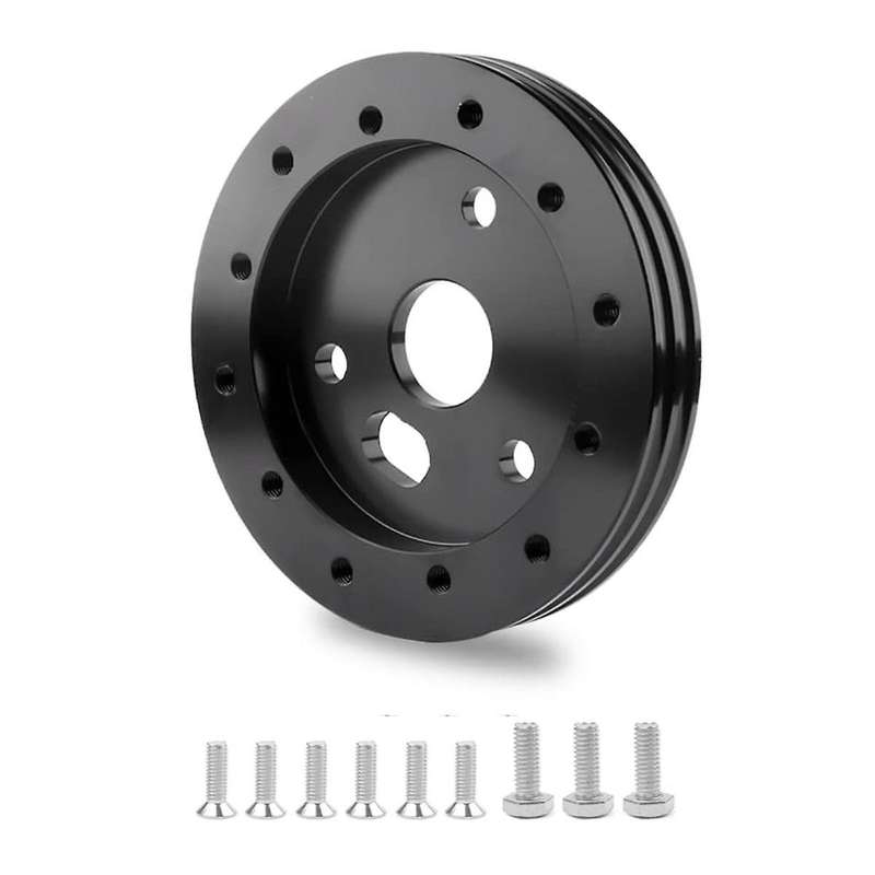 0.5Inch Steering Wheel Hub Adapter Conversion Spacer -for 6 Hole to 3 Hole Steering Wheel Adapter -