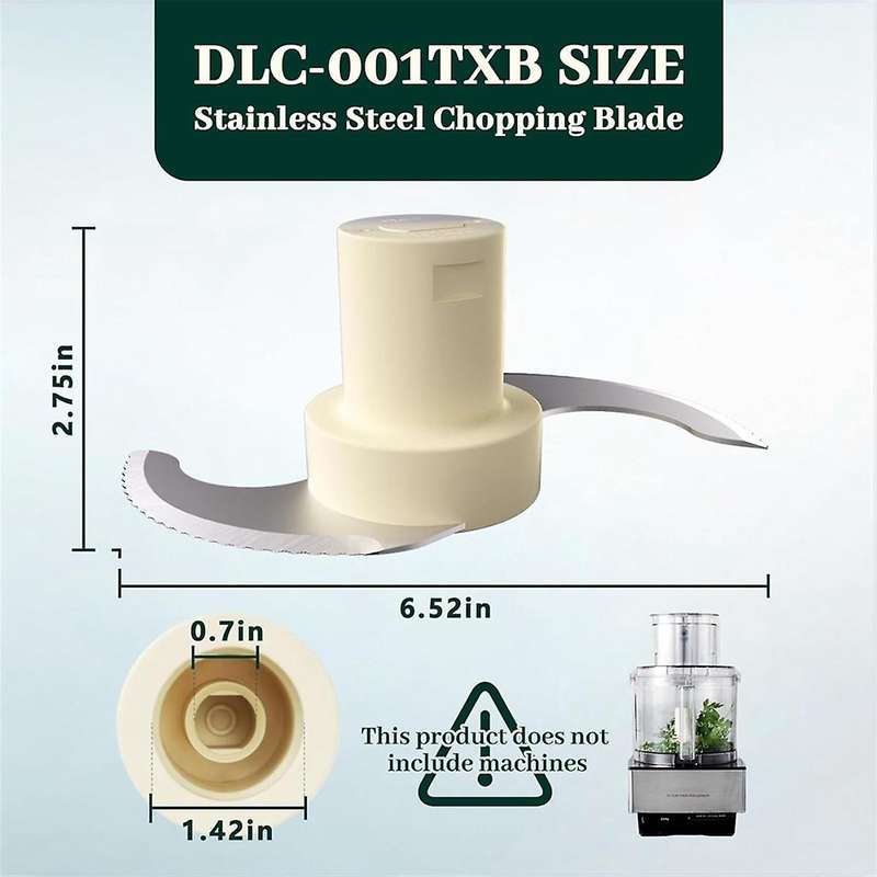 -001TXB Main Stainless Steel Chopping Blade,Compatible for 14 Cup -14BCNY -14BCNR -14N Etc