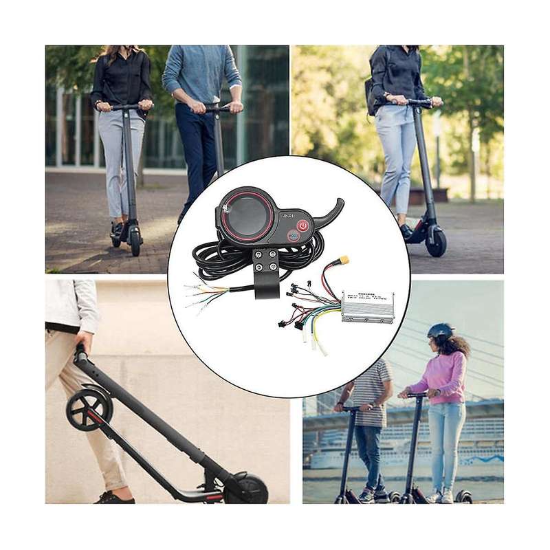 -01 Meter Dashboard LCD Display+36V 19A Brushless Controller without Hall for Electric Scooter E Bi