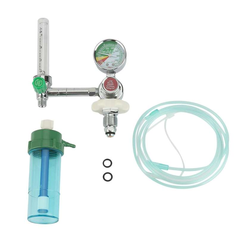 0-15L/Min Oxygen Inhaler Regulator Pressure Flow Meter Outlet External Thread G5/8 Inch