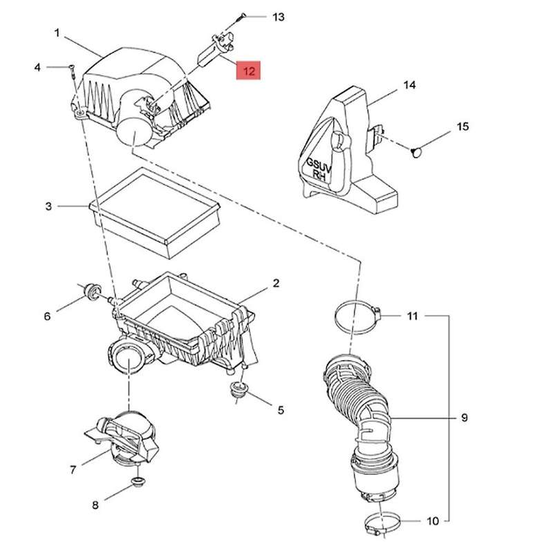0280218419 12671624 Car MAF Mass Flow Meter Sensor for Opel Encore Cruze 0 280 218 419