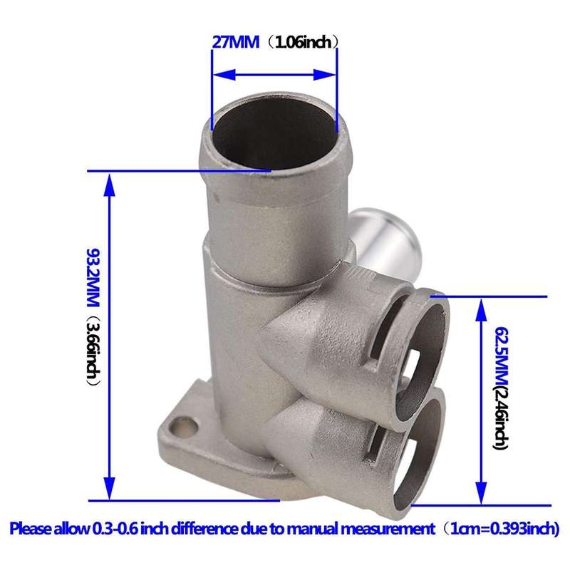 037 121 133B Aluminium Alloy Cooling Coolant Hose Pipe Connector for / Golf / 037121133
