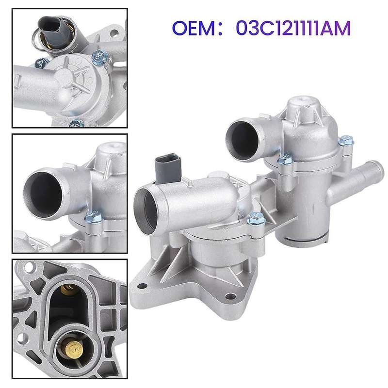 03C121111AM Car Engine Coolant Thermostat Controller Enhanced Aluminum Alloy Material for Sagitar