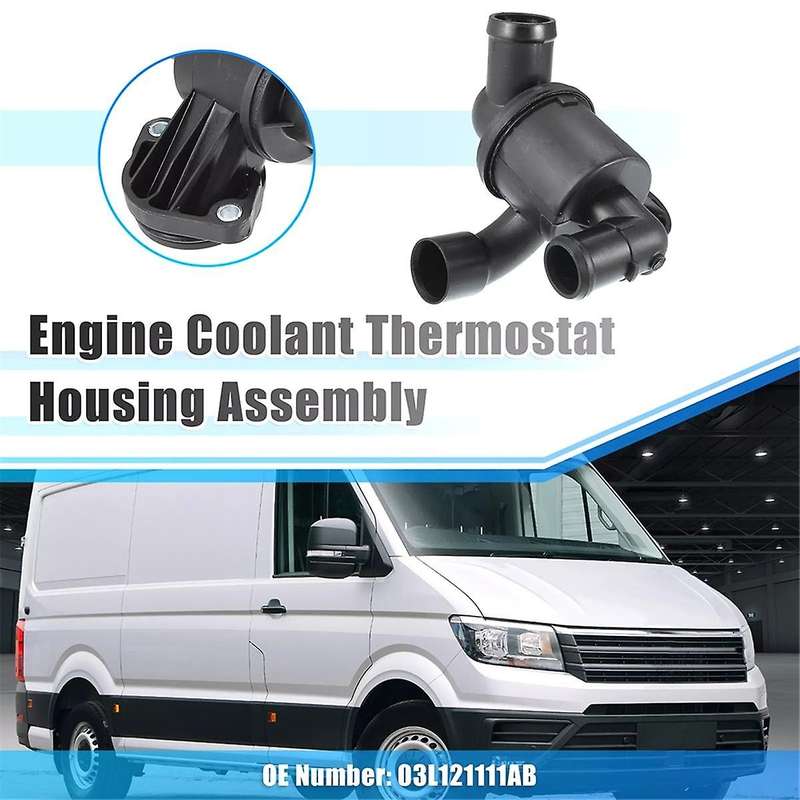 03L121111AB Car Engine Coolant Thermostat Housing Assembly for 2 BiTDI 1968CCM Pickup 2010-2011
