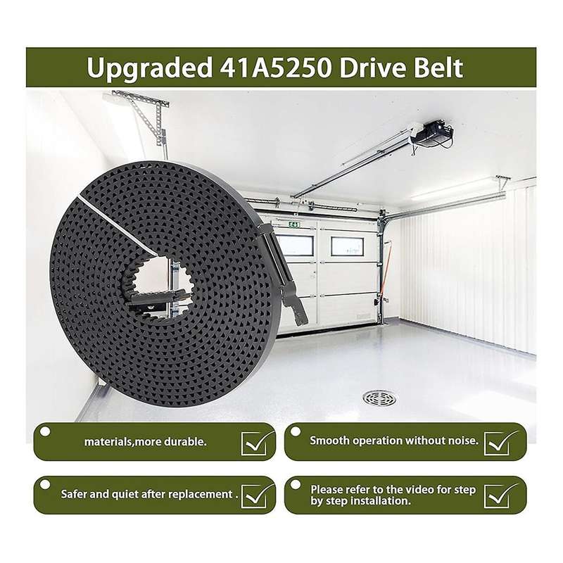 041A5250 Drive Belt 237 Inch for 7FT Garage Door, Garage Door Openers Belt,41AB050-2 Belt, for /