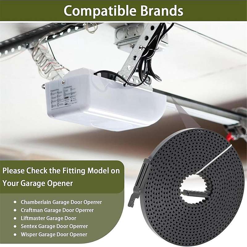 041A5250 Drive Belt 237 Inch for 7FT Garage Door, Garage Door Openers Belt,41AB050-2 Belt, for /