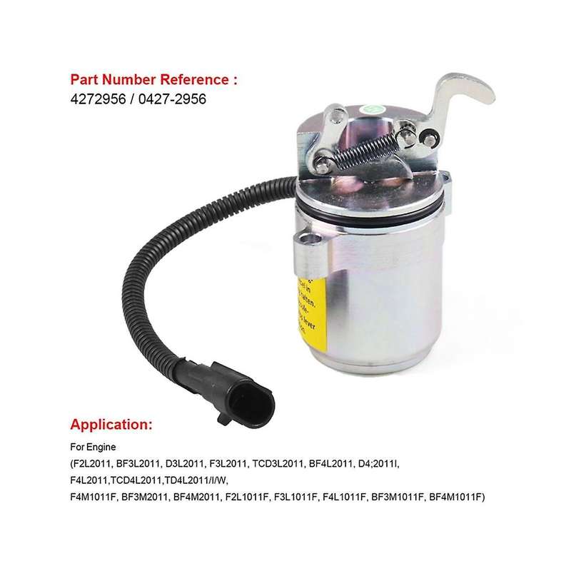 04272956 12v Fuel Shut Off Solenoid 6686715 for Bobcat Shut Off Solenoid A220 A300 S250 T200 Deutz D