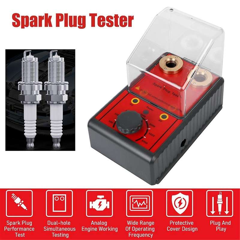 0-6000rpm 12v Spark Plug Tester Diagnostic Tool Analyzer Ignition System Test Motorcycle Truck Gasol