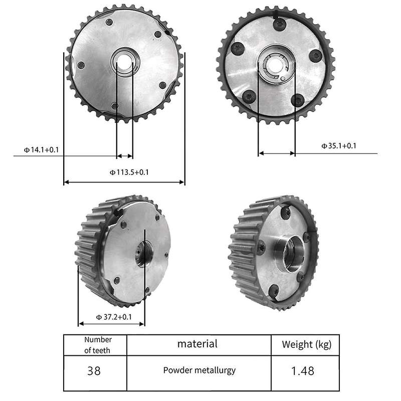 0805G4 Car Timing Gear VVT Gear Engine Gear for 407 307 607 807 C4 C5 C8 9650839280