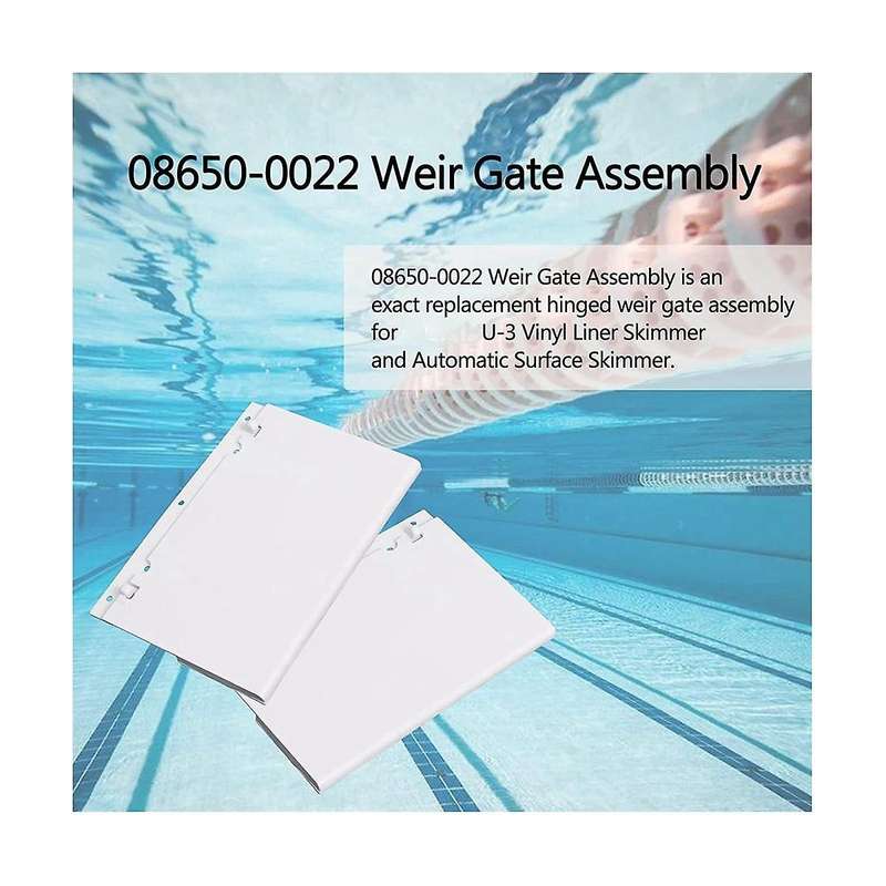 08650-0022 Pool Skimmer Flapper Weir Door for Sta- U-3 Skimmer Inground Pool (2 Pack)