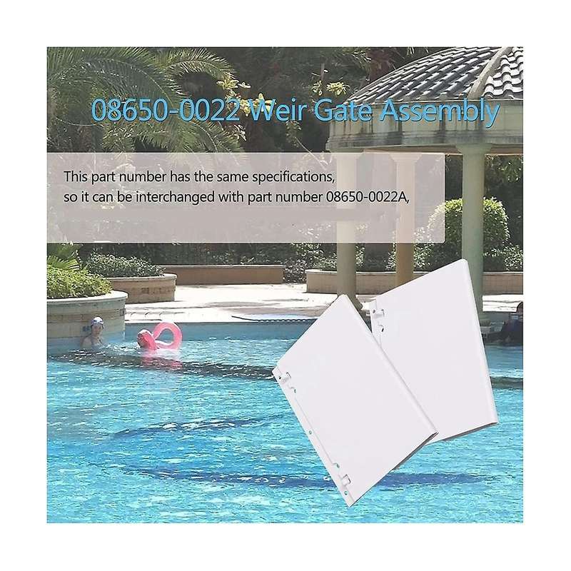 08650-0022 Pool Skimmer Flapper Weir Door for Sta- U-3 Skimmer Inground Pool (2 Pack)