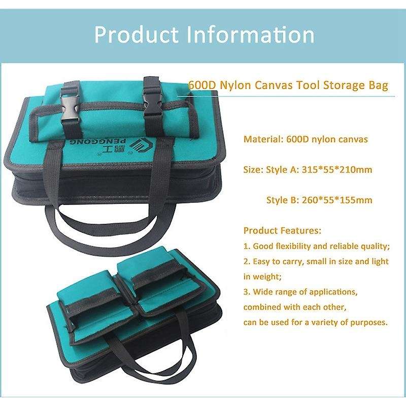 095 Oxford Cloth Tool Bag Portable Electrician Bag Thicken Large Capacity Bag for Tools Men Crossbod