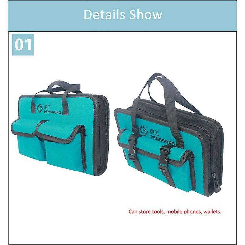 095 Oxford Cloth Tool Bag Portable Electrician Bag Thicken Large Capacity Bag for Tools Men Crossbod