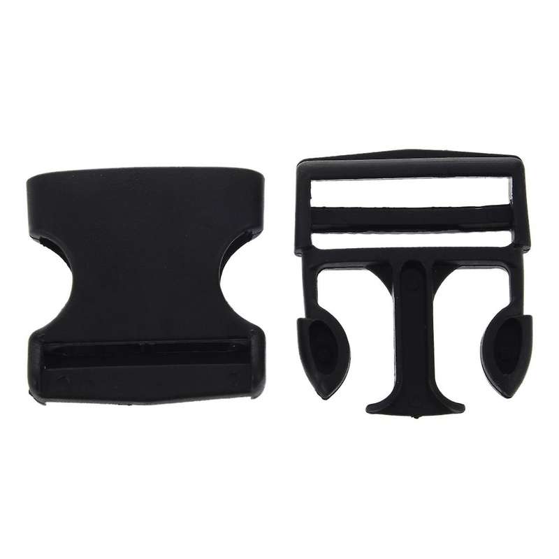 1 1/2" Replacement Belt Connecting Black Plastic Quick Release Buckle