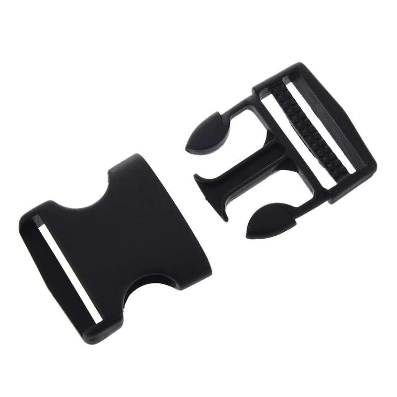 1 1/2" Replacement Belt Connecting Black Plastic Quick Release Buckle