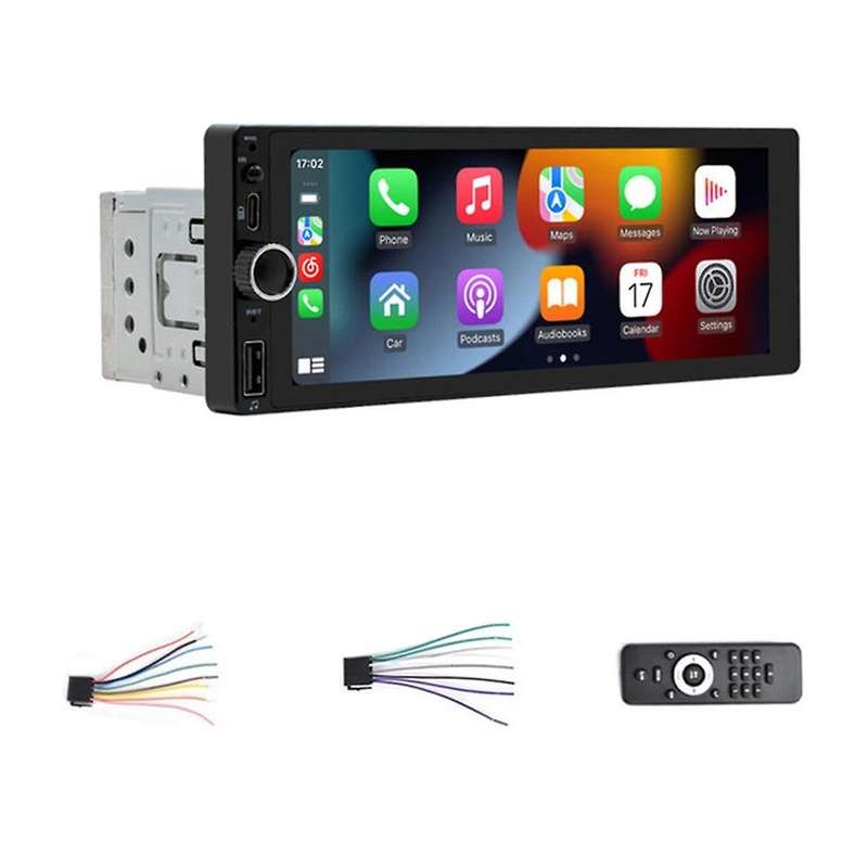 1 Din 6.86 Inch Car Radio Wireless CarPlay Android Auto Multimedia Player Universal MP5 Player Mirro