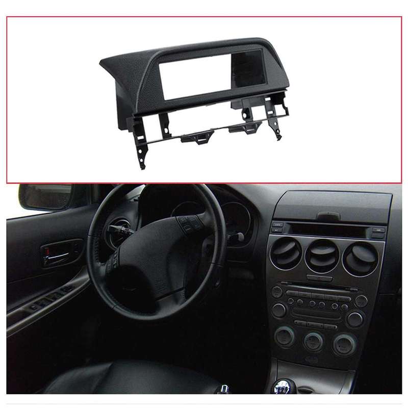 1 DIN Car Radio Fascia Mounted Kit for 6 Atenza 2002 2003 -2007 Stereo Dashboard Surrounded Panel Fi