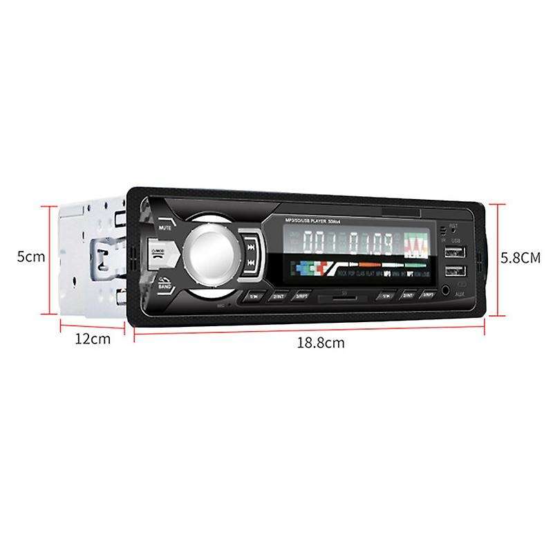 1 Din Car MP3 Multimedia Player Bluetooth Autoradio 12V Car Stereo Radio FM Aux-IN Input Receiver US