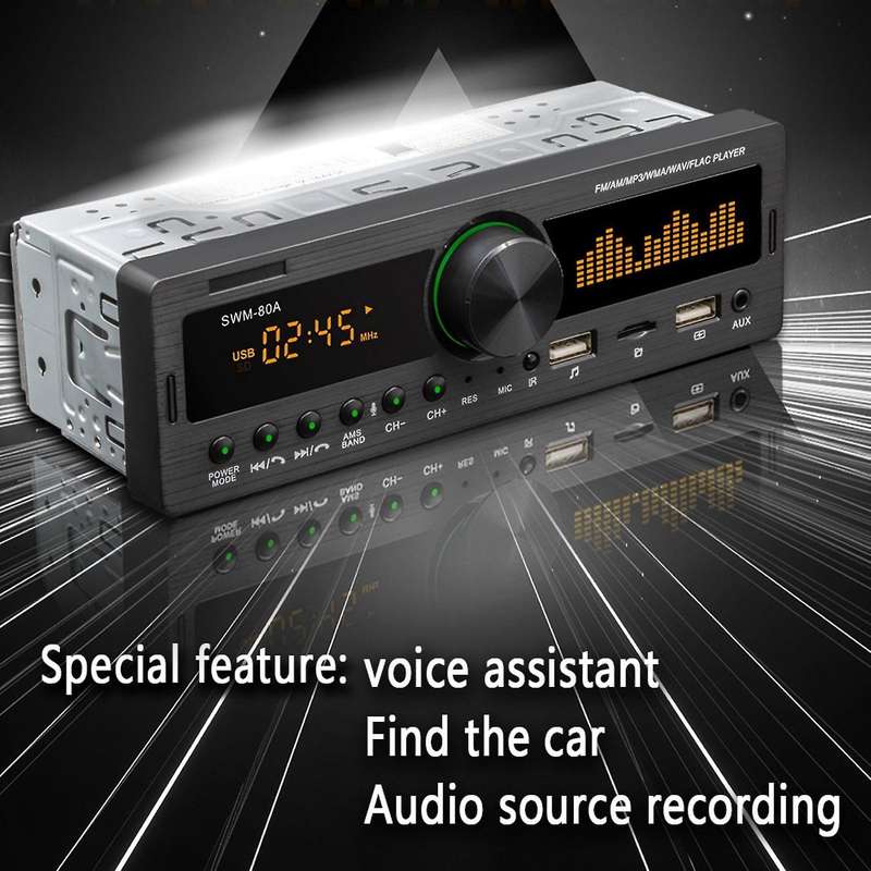 1 DIN Car MP3 Multimedia Player Bluetooth Radio Car Stereo Radio Receiver Audio Auto Electronics -80
