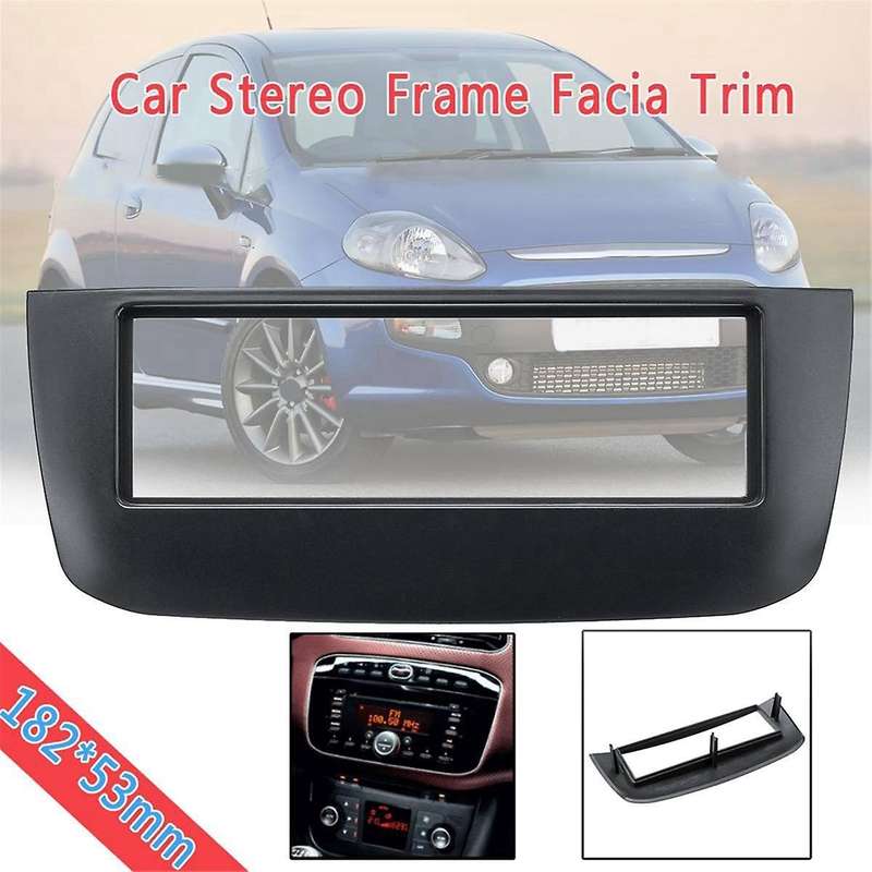 1 Din Fascia for Radio CD DVD Dashboard Stereo Panel Dash Mount Refitting Installation Trim Kits Fra