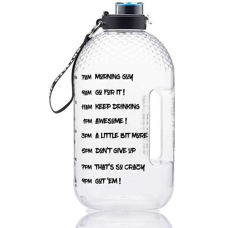 1 Gallon Water Bottle Sport Outdoor Jug Camping Portable Travel Large Drinking Bottle Tour Water Bot