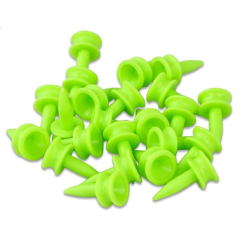 1 Inch 100 Count Plastic Golf Castle Small Tees(Green)