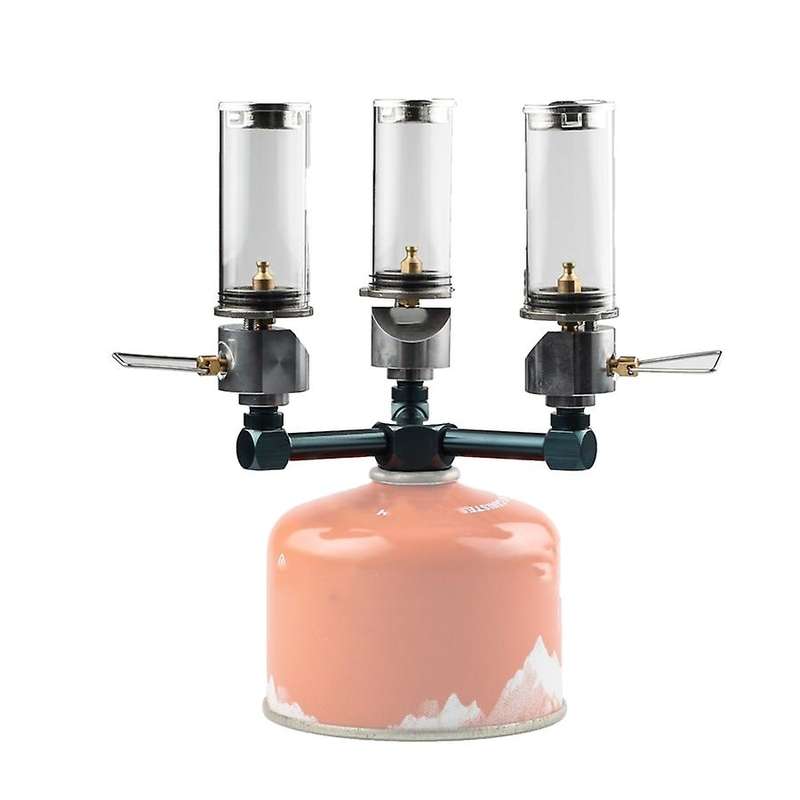 1 in 3 Out Propane Tank Adapter Gas Lantern Splitter Outdoor Camping Stove Gas Cylinder Adapter