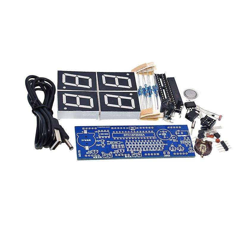 1 Inch Electronic Kit Digital Clock Set Microcontroller RED Tube LED Display Time