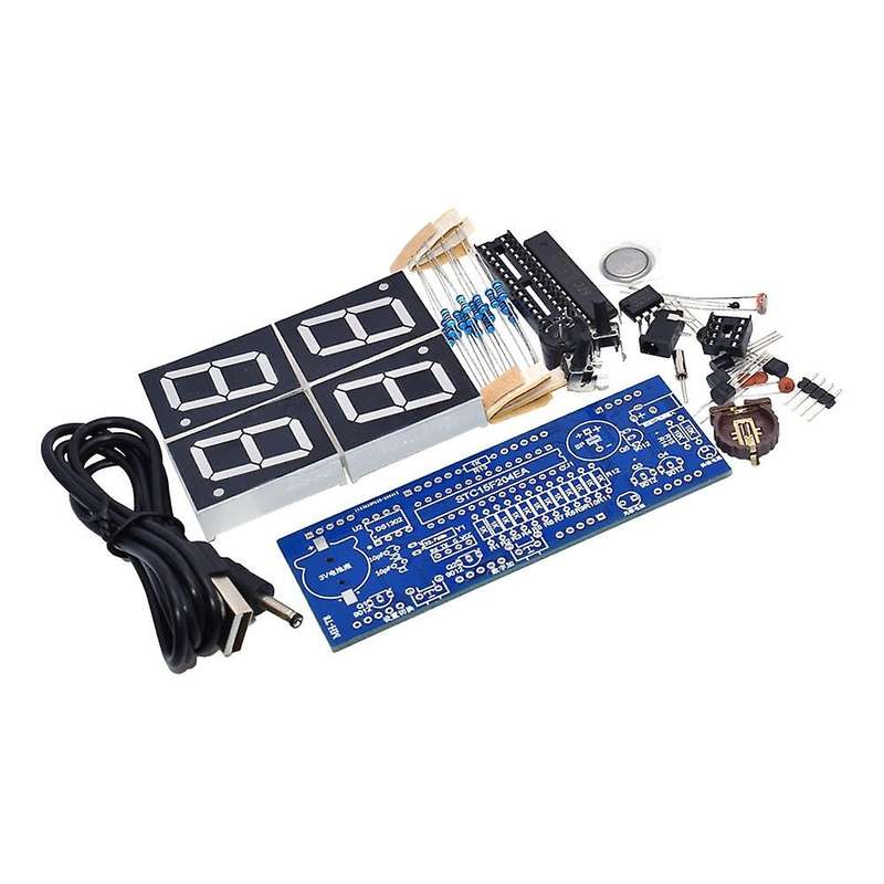 1 Inch Electronic Kit Digital Clock Set Microcontroller RED Tube LED Display Time